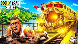 Franklin & got Hunted By Cursed Gold TRAIN😱 Shinchan Trying to Stop Most Shocking Life Story screenshot 2