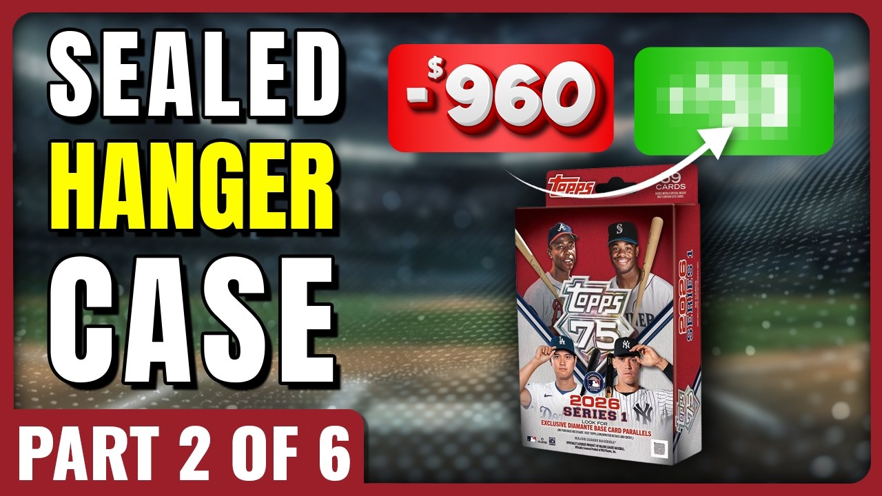 AUTO!🚨FULL CASE PROFIT CHALLENGE🚨2026 TOPPS SERIES 1 SEALED HANGER CASE PART 2 OF 6