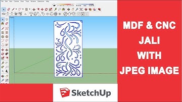 HOW TO MAKE MDF JALI/CNC JALI WITH JPEG IMAGE IN SKETCHUP IN HINDI