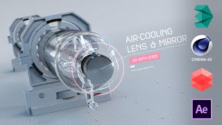 CO2 Laser Tube (3DsMax + Cinema 4D + Redshift + Ae)