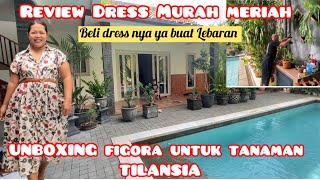 REVIEW BAJU MURAH ‼️UNBOXING FIGORA BUAT BUNGA TILANSIA  