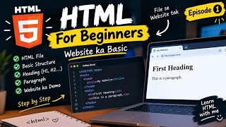 Details HTML Tutorial for Beginners | Episode 1 | HTML File, Heading & Paragraph in Urdu News