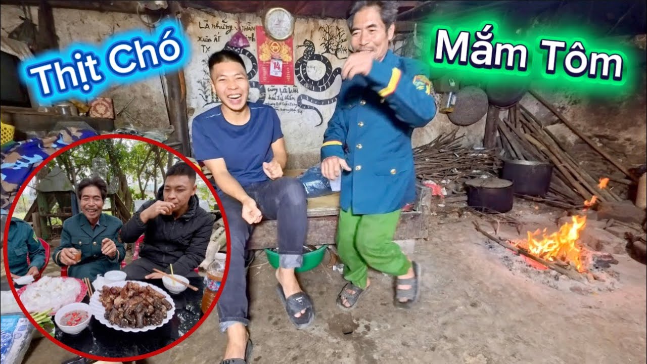 Bác Thông Được Tặng Bộ Quần Áo Xịn Quá & Thịt Gâu Gâu Nướng Bên Bếp Than Hồng | HUY ANH TV