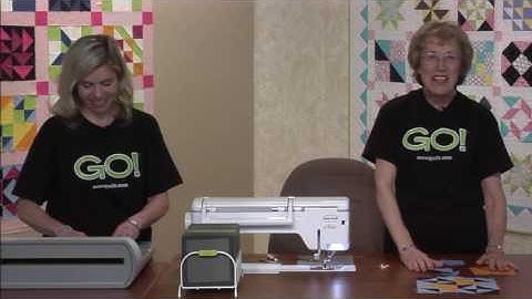 Making the GO! Double Cross Block featuring Eleanor Burns