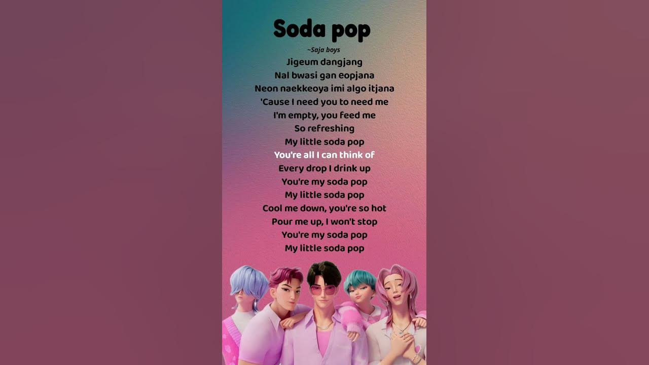Soda pop - Saja Boys Song (Lyrics) #kpopdemonhunters #sajaboys #song #sodapop #lyrics #viral #shorts