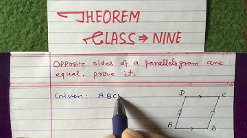Theorem on parallelogram ll Class 9 ll IR Simkhada