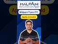 Malpani Pipes and Fittings IPO apply or avoid #shorts
