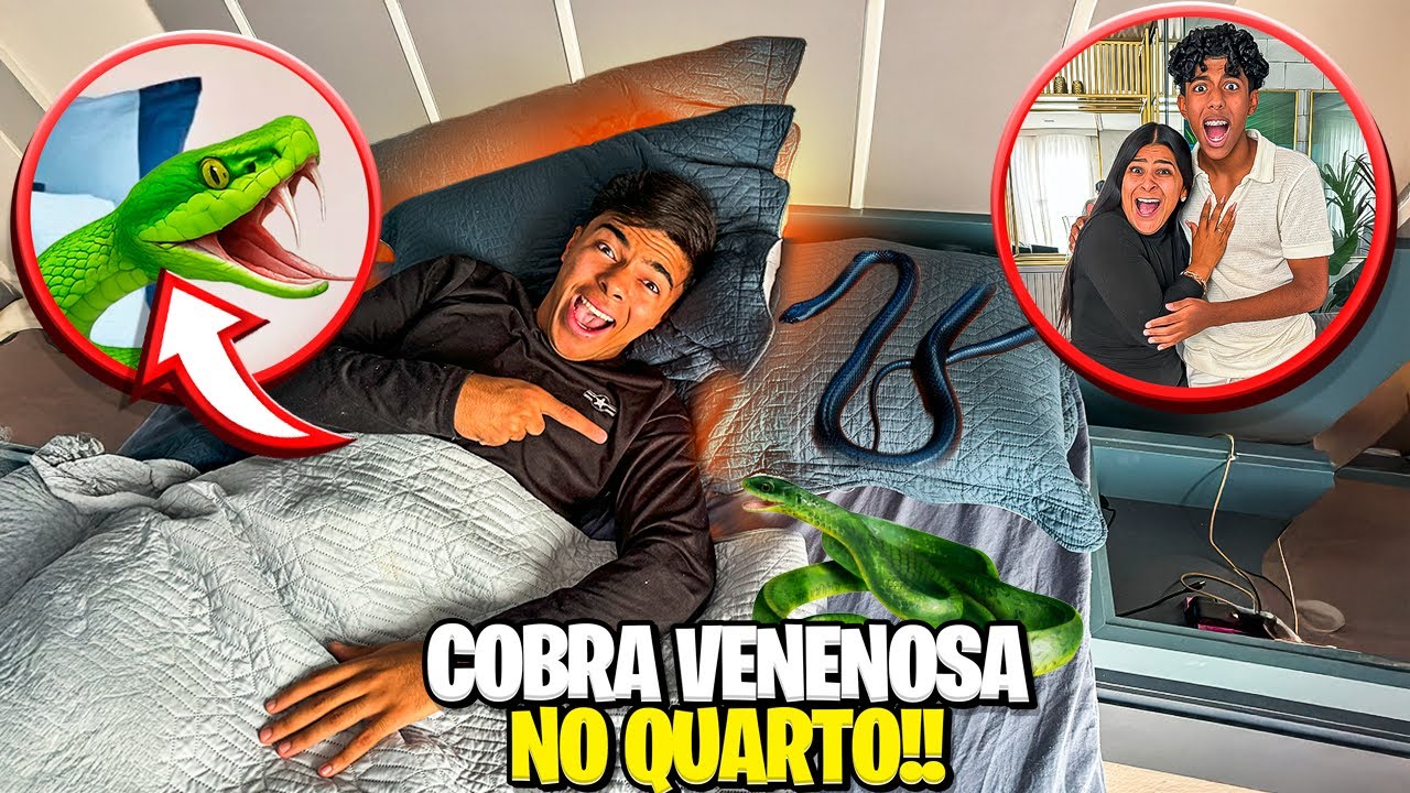AS COBRAS VENENOSAS ESTÃO NO QUARTO DO ESTEVÃO…😰 *de madrugada