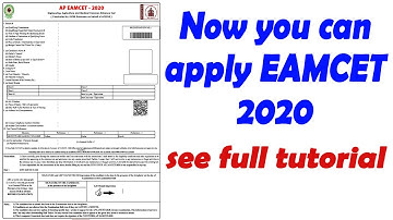 How To Apply AP EAMCET 2020 | See Full Tutorial