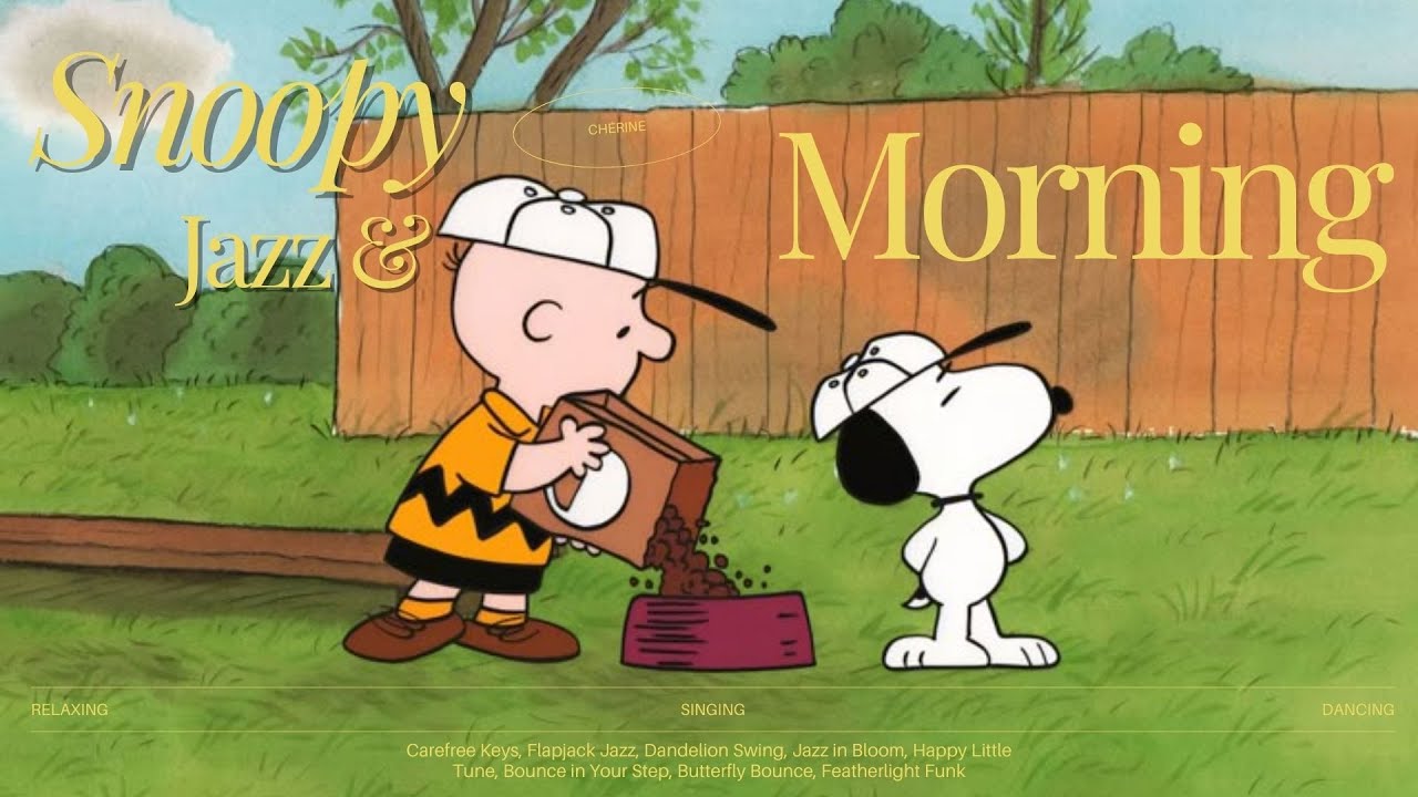 [𝐩𝐥𝐚𝐲𝐥𝐢𝐬𝐭] Sunny Garden Morning Jazz with Snoopy ☀️ Oldies Soft Tunes for Cozy Days