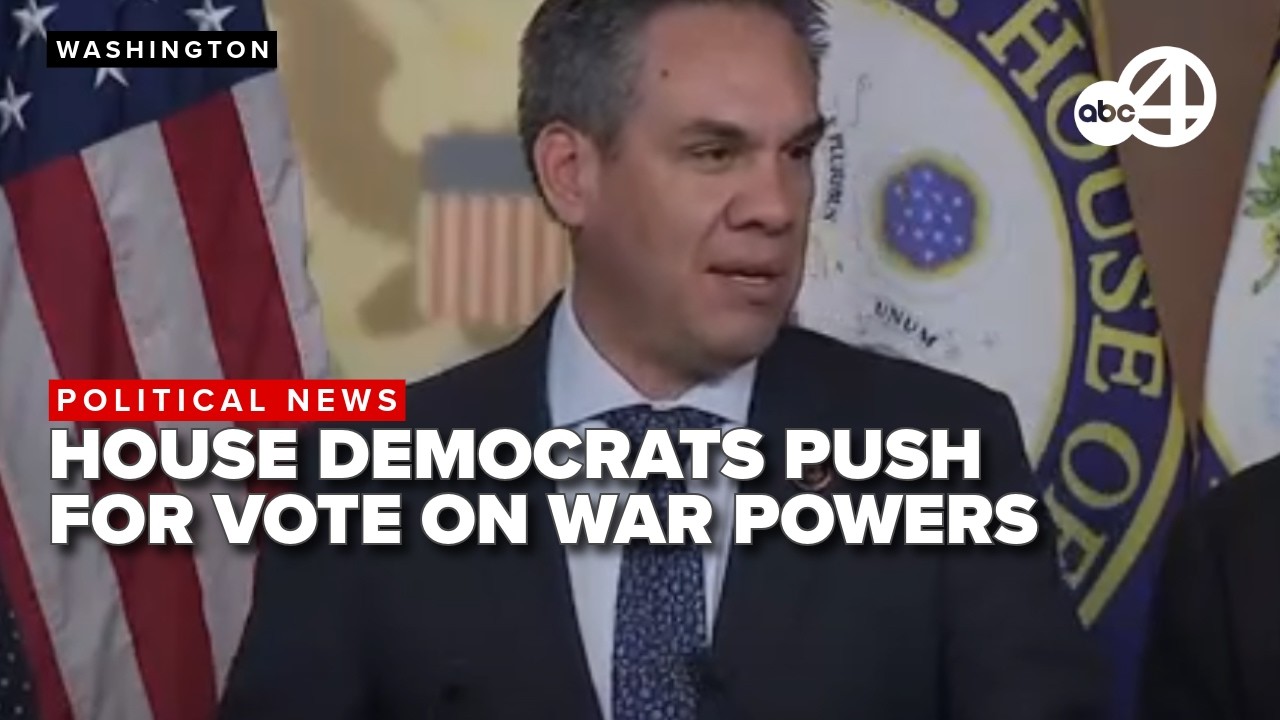 'Trump broke another promise!' House Democrats hold press conference on Iran conflict