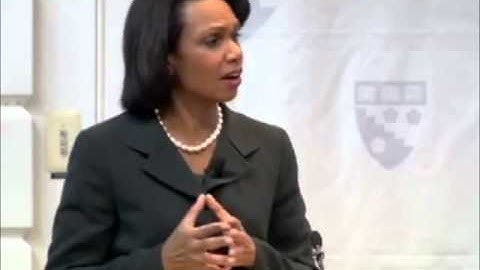 Harvard Lecture - Condoleezza Rice Overcoming Racism