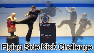 Highest Flying Side Kick Challenge | Taekwondo Kicking Challenge