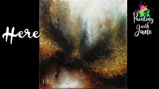 Here... Abstract Finger Painting on Canvas
