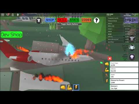 All Areas Mobile Support Elemental Power Simulator Update Video Youtube - roblox elemental power simulator training areas