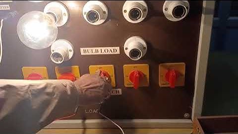 Practical To determine the efficiency of Transformer by Load Test