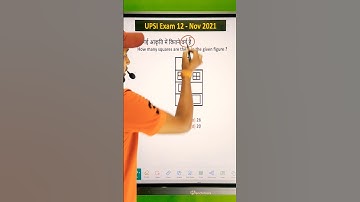 How many squares are there in the given figure? #upsi #ssc