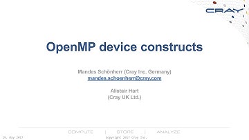 Directive Based GPU Programming: OpenACC and OpenMP: OpenMP device constructs (part 1)