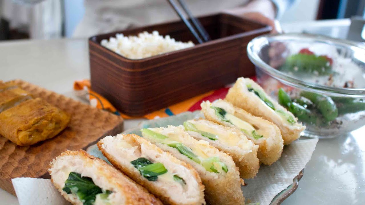 【お弁当作り】めっちゃ喜んでもらえた！ささみの小松菜チーズカツ＃883