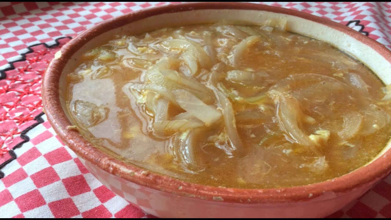SOPA de cebolla para el frío