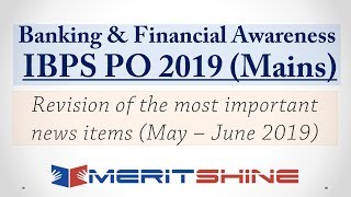 Banking & Financial Awareness (May-June 2019) | IBPS PO Mains screenshot 1