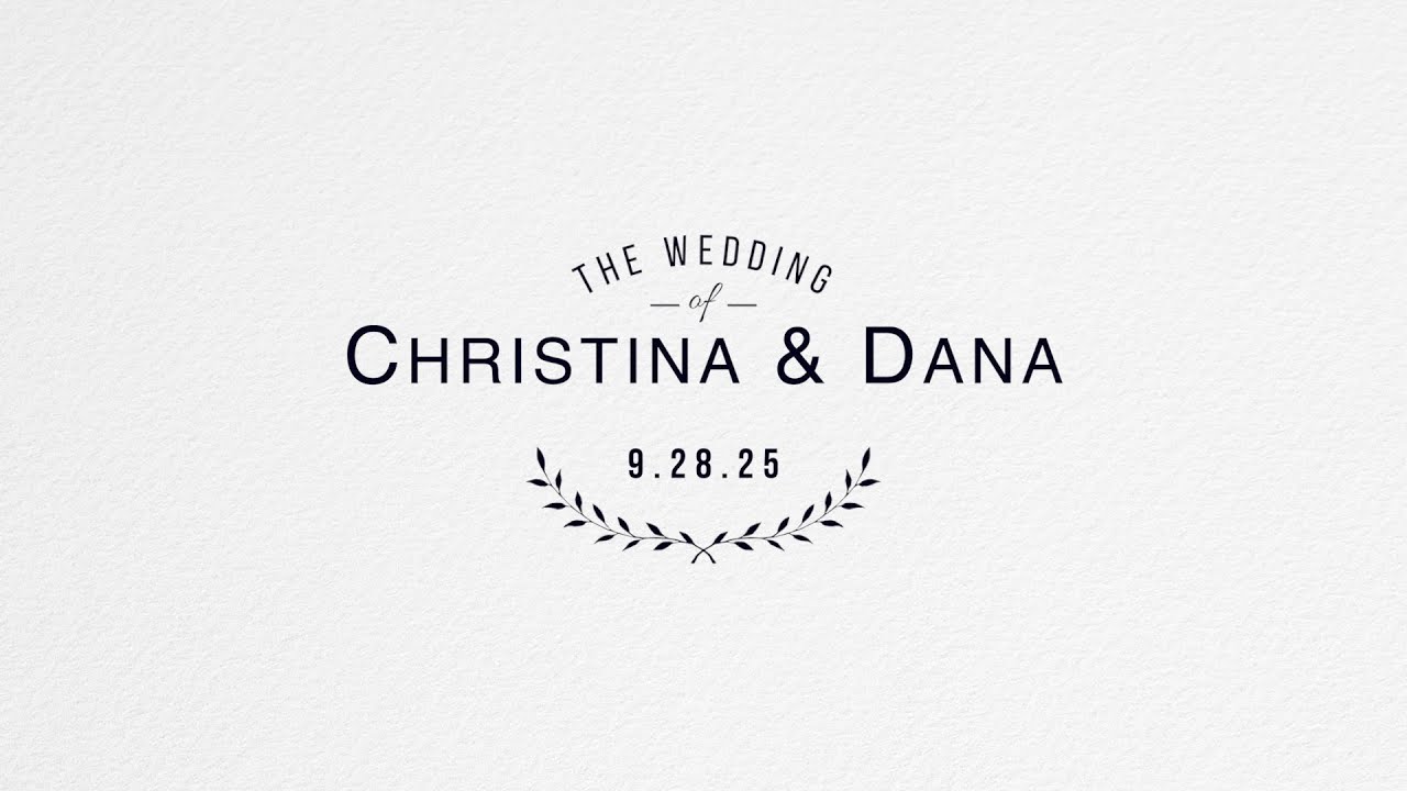 Christina and Dana's wedding ceremony