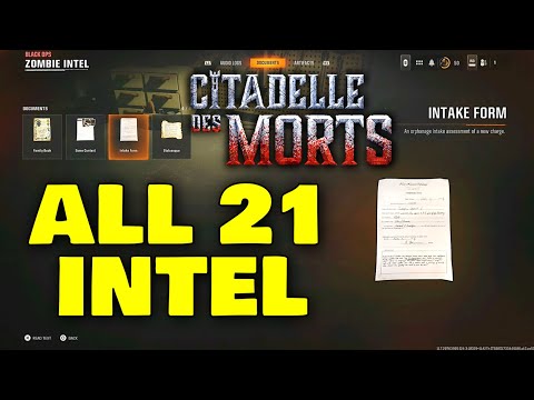 All 21 Intel Locations Guide On Citadelle Des Morts In Black Ops 6 Zombies Intel Radios Audio Logs 