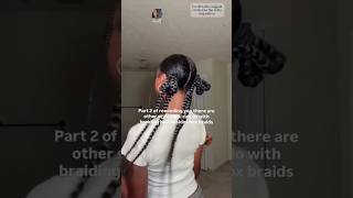 Cute slayed braided ponytail hairstyle 🌸💕