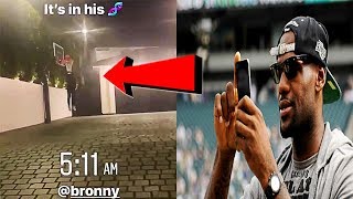 LeBron James Wakes Up, Finds His Son Bronny James DUNKING at 5AM!