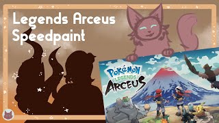 Shiny Hunting | Pokémon Legends Arceus Speedpaint