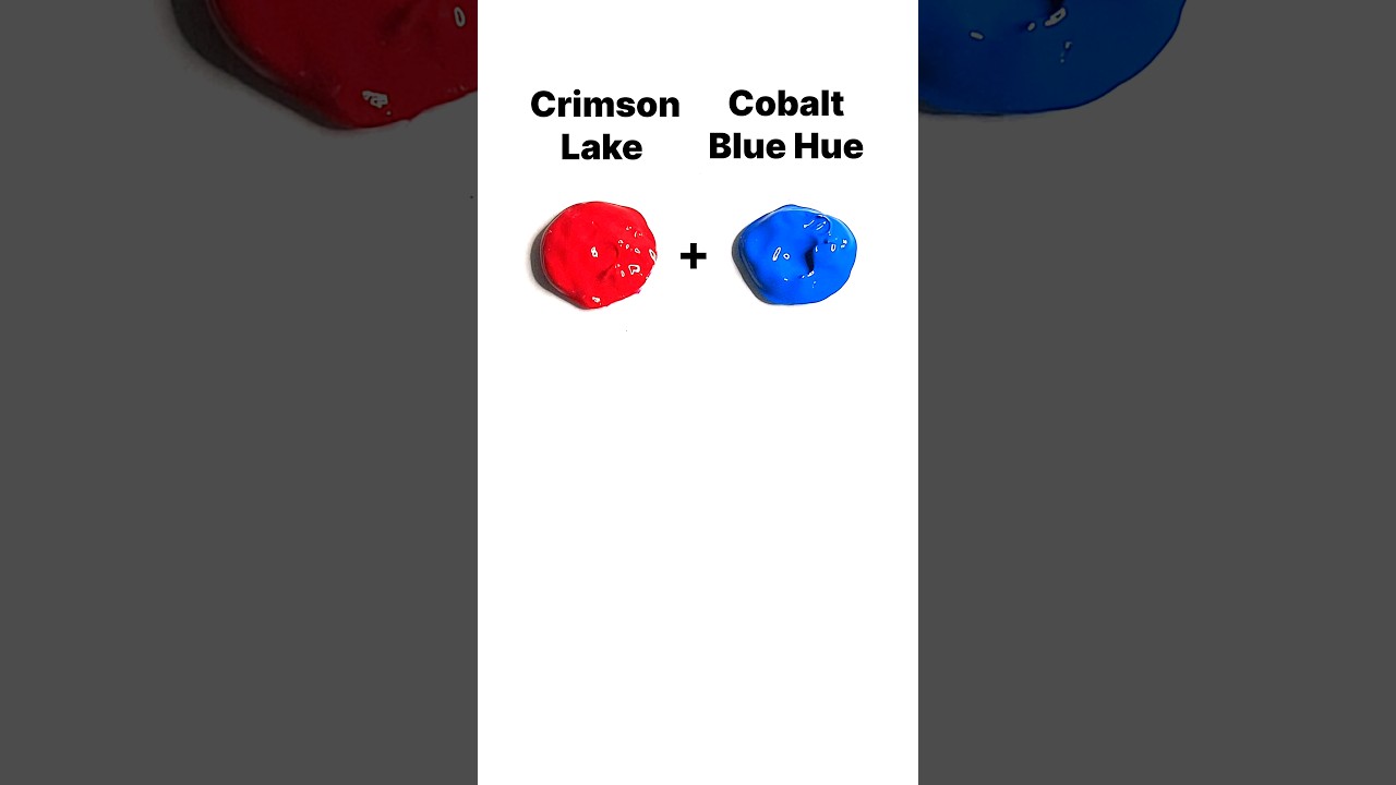 Crimson Lake + Cobalt Blue Hue color recipe (part-3) 