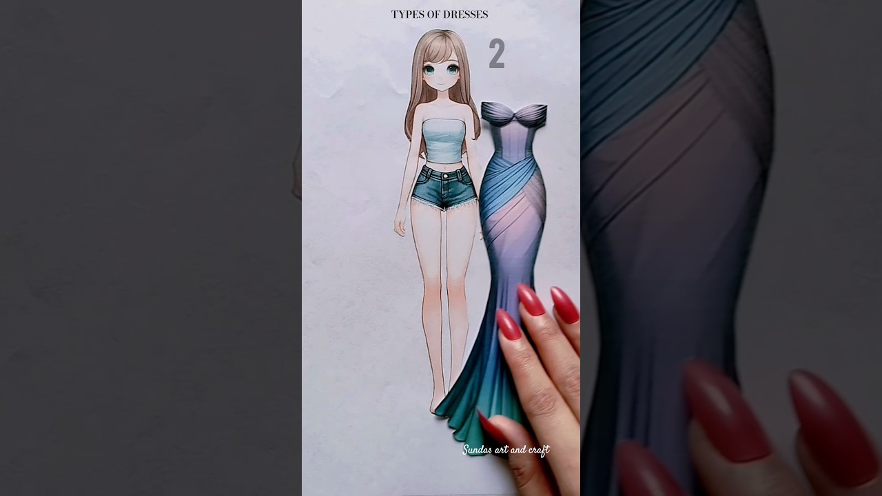 Which dresses is your favorite? #art #style #shortsfeed #fashion #satisfying #drawing #beauty #craft
