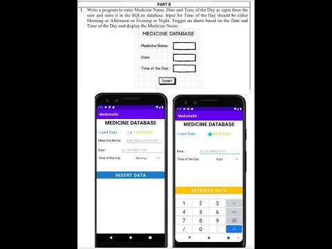 VTU MAD LAB::18CSMP68::PART-B::LAB 1B || MEDICINE DATABASE APPLICATION #MedicineDb #MedDbasePart1B