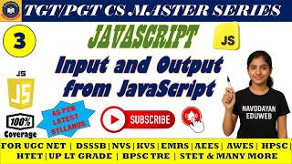 3 - JavaScript Input & Output in One Shot | Beginner to Pro