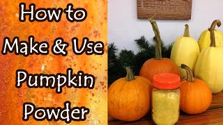 How to Make and Use Squash Powders and Why You May Want To