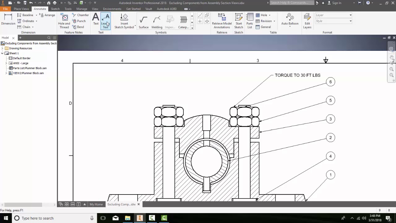12-17 Adding Multiline Text with Leaders - YouTube