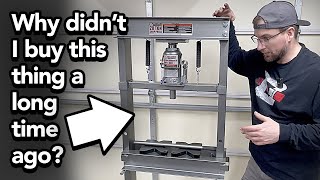 Harbor Freight 20 Ton Shop Press Unboxing, Assembly, and Use - Is it Any Good? - Central Machinery