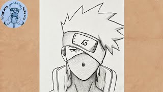 How to Draw Kakashi Hatake || Easy Anime Sketch || Naruto Drawing screenshot 5