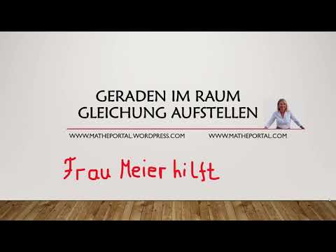 Geradengleichung im Raum