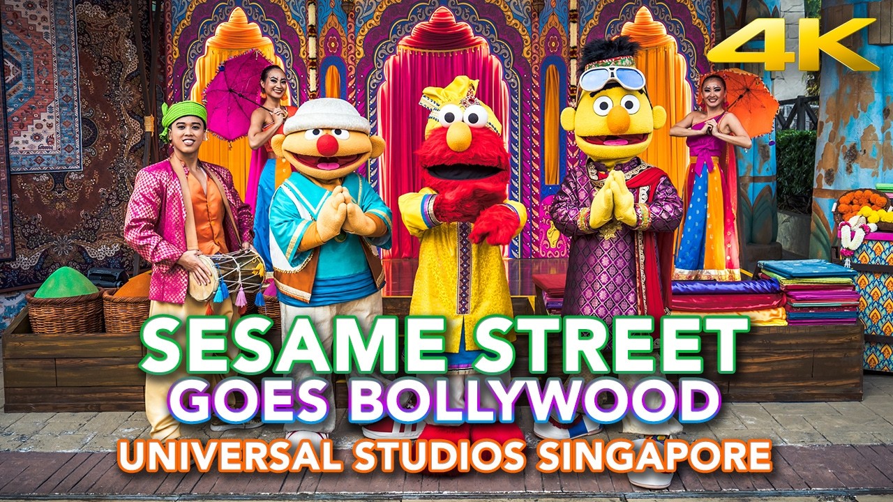 Sesame Street Goes Bollywood at Universal Studios Singapore Full Show 4K