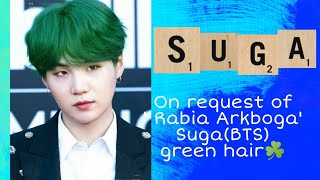 On Request Ofrabia Arkboga Suga Bts Green Hair.