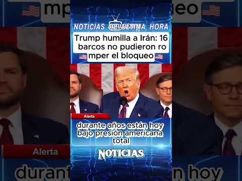 ¡IRÁN DE RODILLAS! 16 barcos humillados y bloqueo total de Trump 🚢🚫