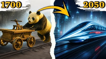 🚄 Chinese Train Evolution 1800 to 2050 | From Panda Cart to 2000 km/h Future Maglev!