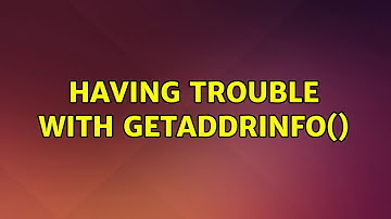 having trouble with getaddrinfo()