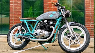 Suzuki GS 425  Full Time lapse Cafe Racer Build