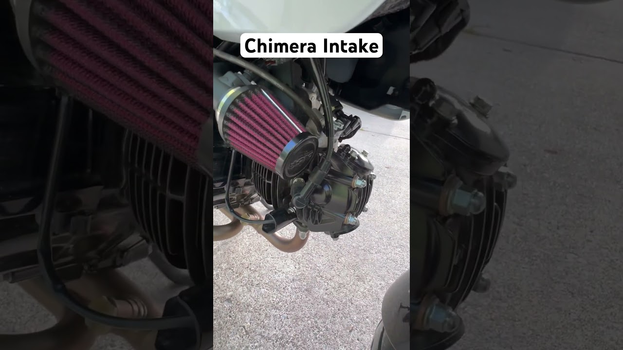 Звук впуска Chimera Ram для Honda Grom 2024 года! 