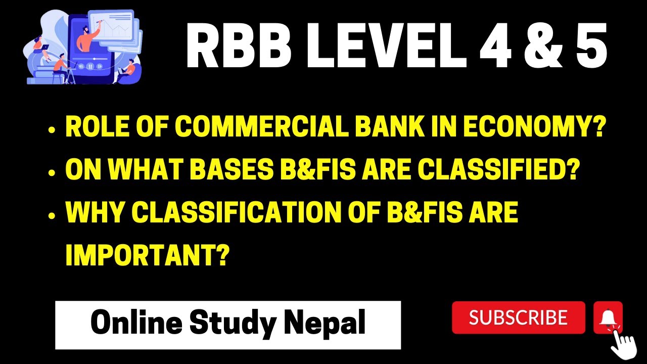 Role of Bank In Economy? On What Bases B&FIS Are Classified? Why ...