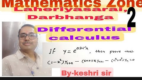 If y = e^asin⁻¹x , than prove that (1 - x^2)yn+2 - (2n+1)xyn+1 -(n^2+a^2)yn