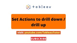 How to use Set Actions to drill down in #Tableau?