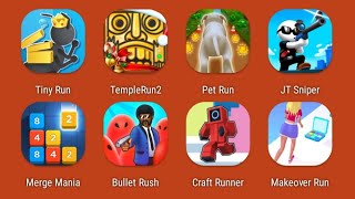 Tiny Run,Temple Run 2,Pet Run,JT Sniper,Merge Mania,Bullet Rush,Craft Runner,Makeover Run screenshot 5